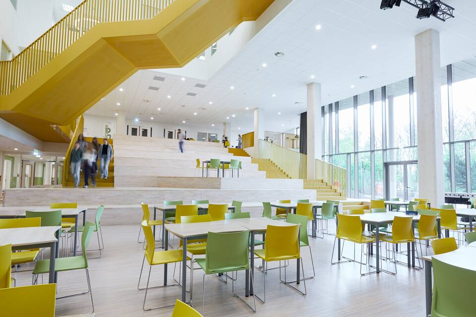 Gispen education project interior view of Lassus Campus in Zwolle DZK25208