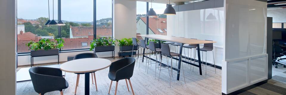 Royal Ahrend office project interior view of MSD IT Gloval Innovation center in Prague AJ9997