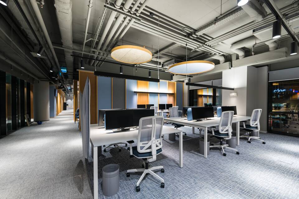 Royal Ahrend office project interior view of Microsoft in Bucharest LV031