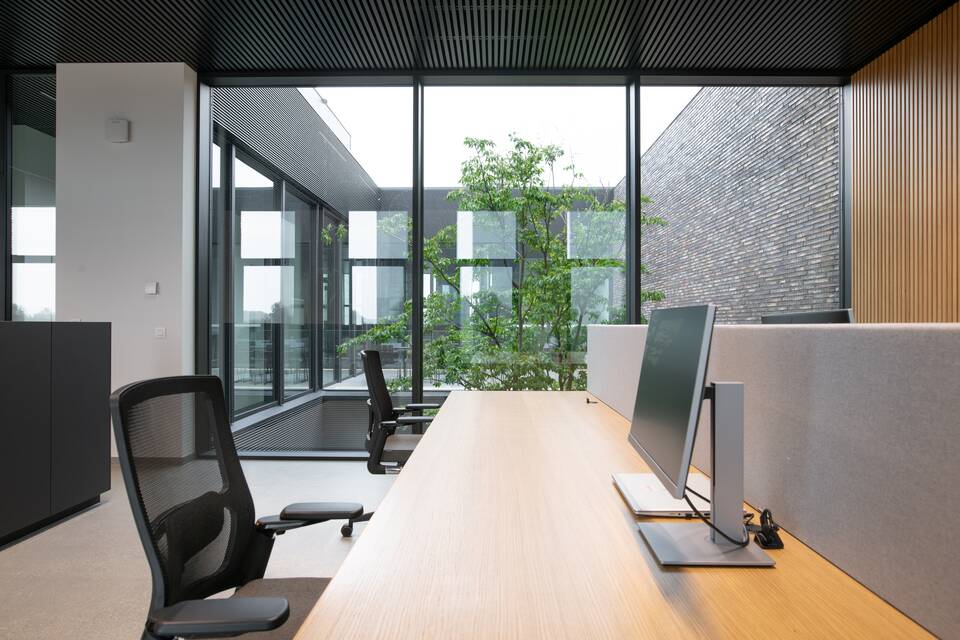Ahrend office project interior view of Staalbeton in Rijkevorsel NV6099