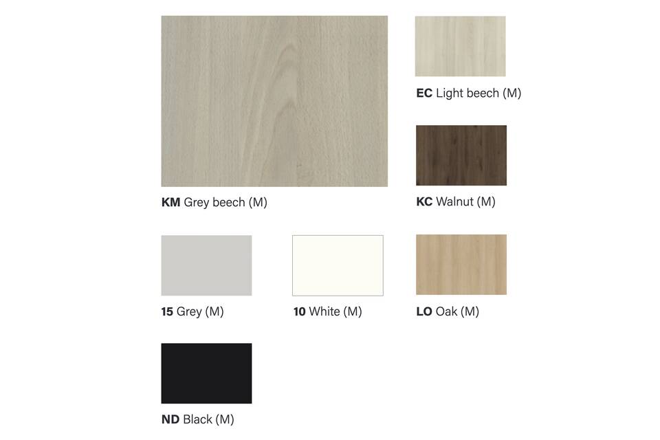EN Techo tabletop decor colour samples