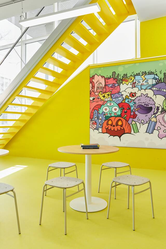 Gispen education project interior view of Alfa College in Groningen DZK25720