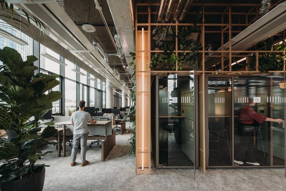 Royal Ahrend office project interior view of Unilever in Rotterdam EB128