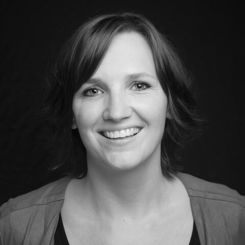 black and white portrait of Nelleke Lagerwerf