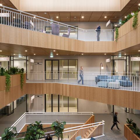 Royal Ahrend education project interior view of  Avans university of applied sciences in s Hertogenbosch SP12