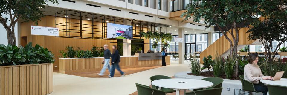 Royal Ahrend education project interior view of  Avans university of applied sciences in s Hertogenbosch SP01