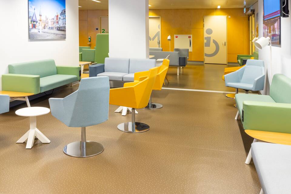 Gispen healthcare project interior view of Jeroen Bosch Ziekenhuis in s'Hertogenbosch 15A3537