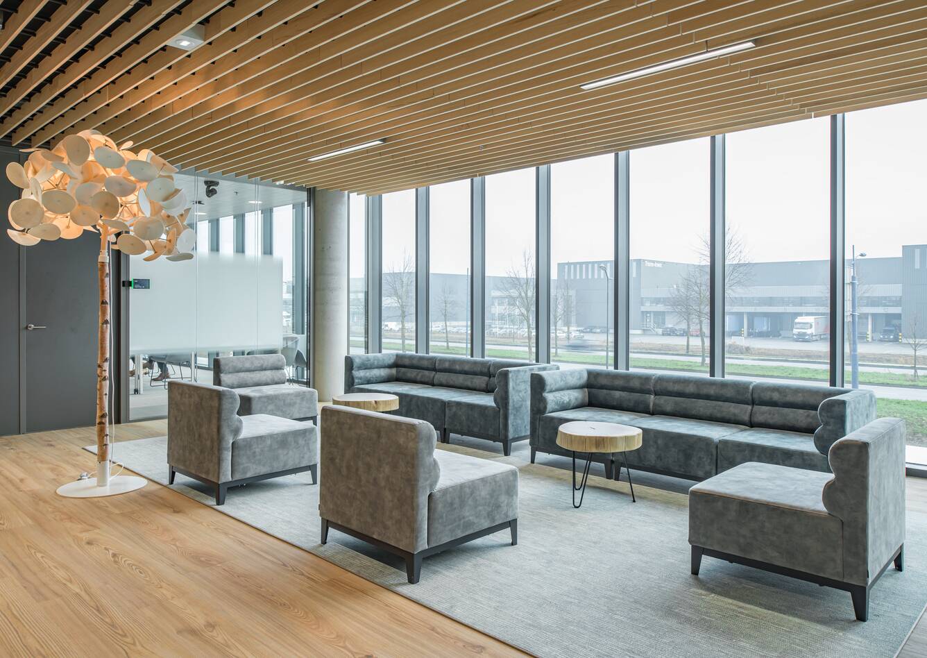 Royal Ahrend office project interior view of Vanderlande in Veghel TVL156