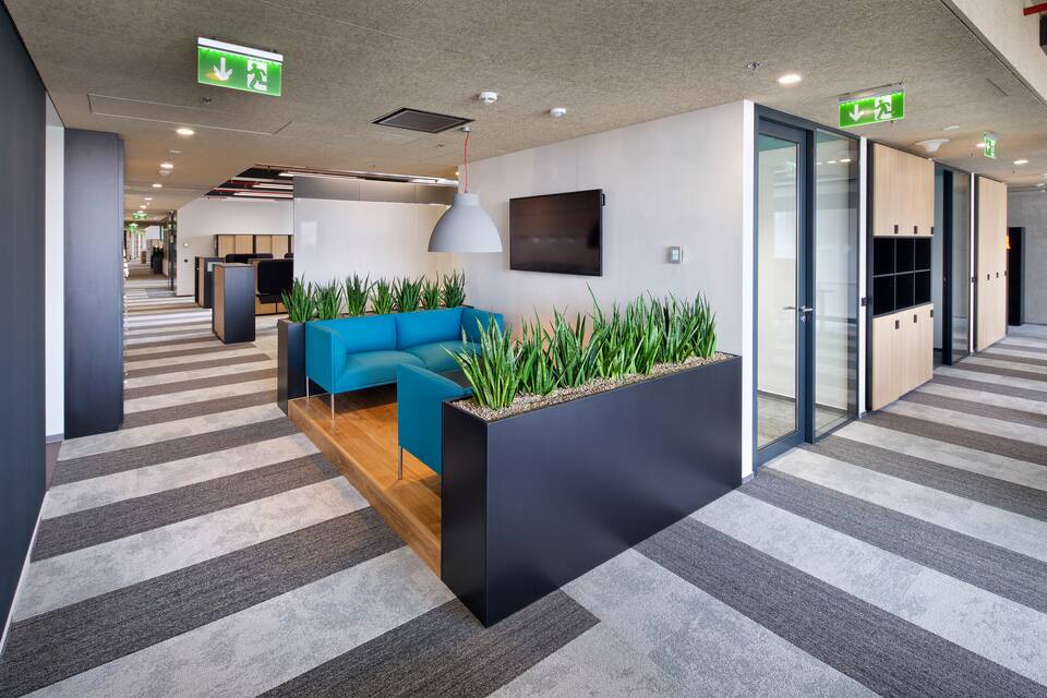 Royal Ahrend office project interior view of MSD IT Gloval Innovation center in Prague AJ9930