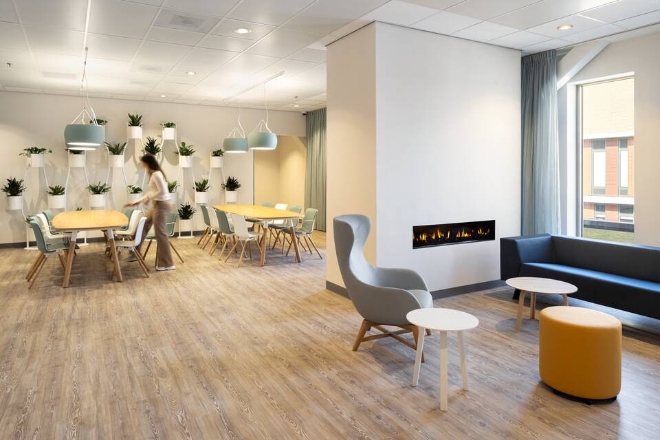 Gispen healthcare project interior view of Reinier de Graaf Gasthuis in Delft SP02