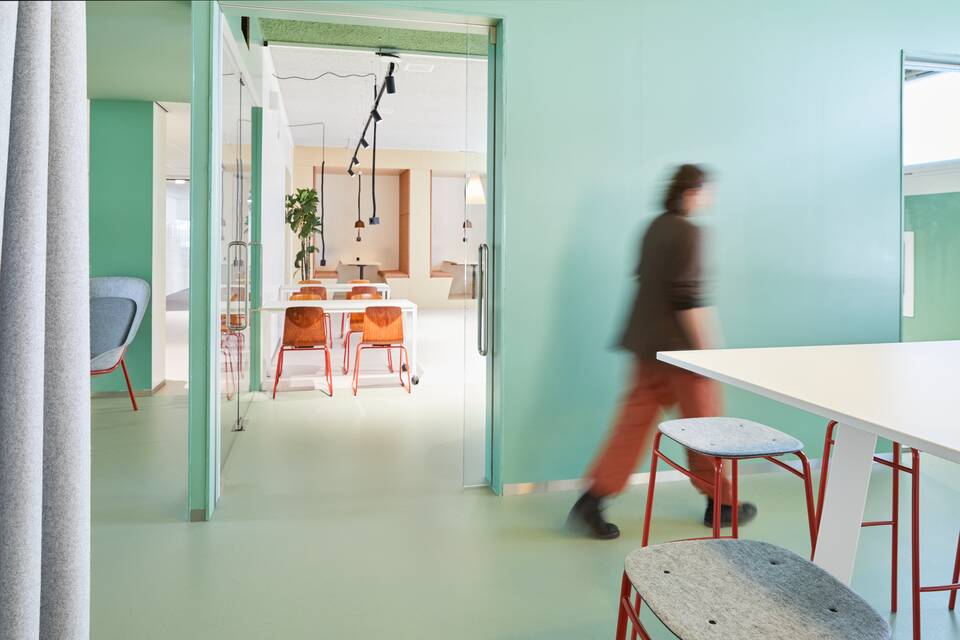 Gispen education project interior view of Alfa College in Groningen DZK25901