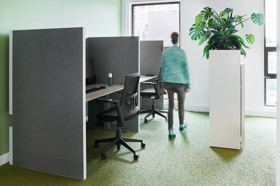 Gispen healthcare project interior view of Sanquin in Nijmegen DZK1027B