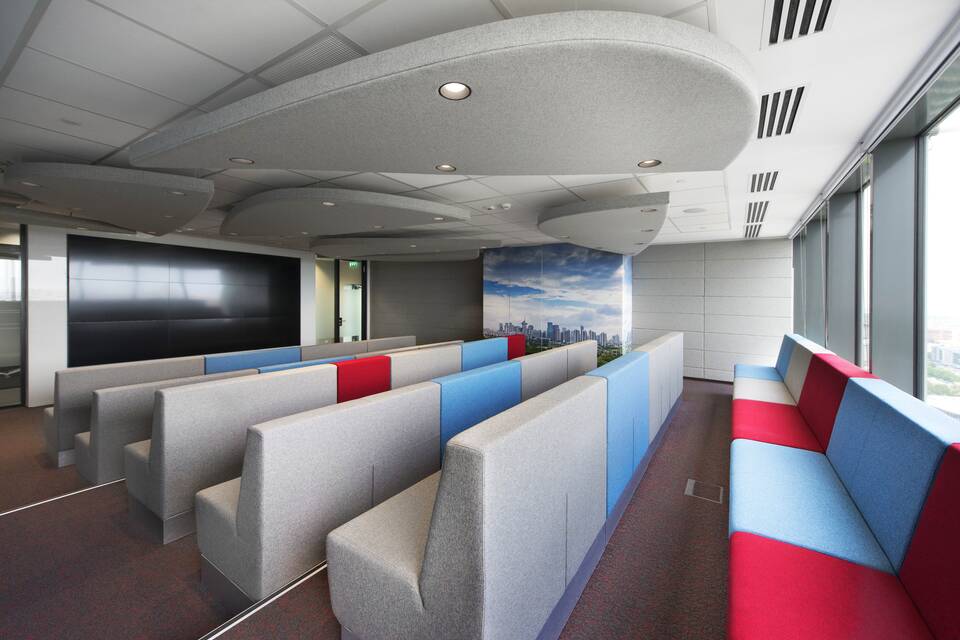 Royal Ahrend office project interior view of Huawei in Bucharest LV077