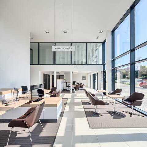 Royal Ahrend store furnishing project interior view of ŠKODA AUTO dealer Auto Dryml in Pardubice Czech Republic 025
