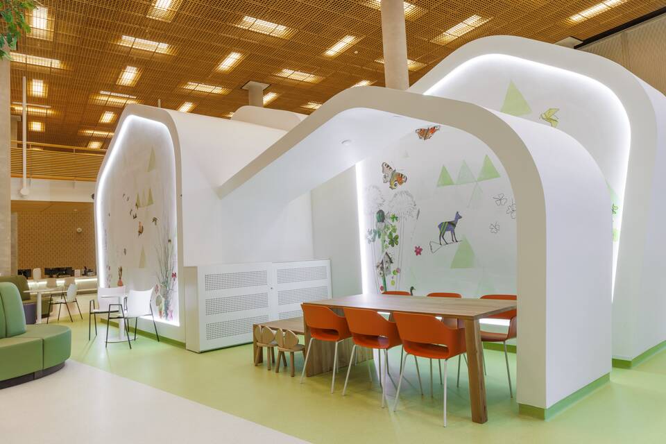 Gispen healthcare project interior view of Radboud UMC in Nijmegen 15A8713