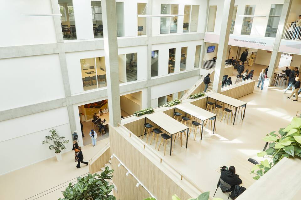 Gispen education project interior view of ROC Mondrian in The Hague DZK10794