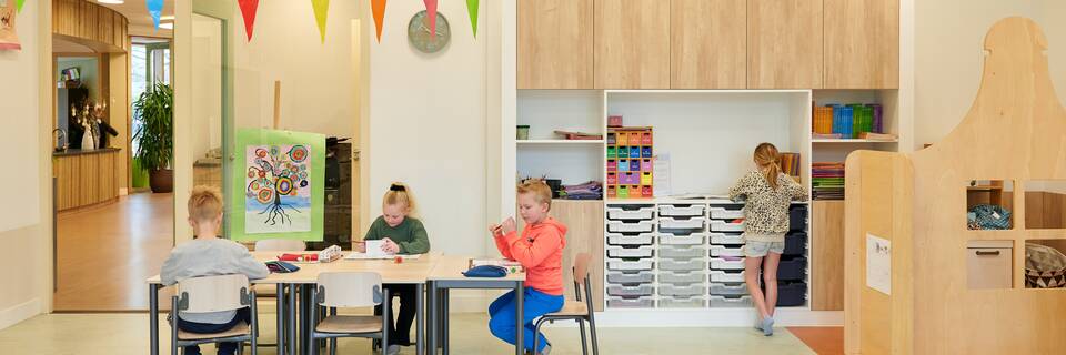 Gispen education project interior view of primary school De Lichtkring in Zuidlaren RZ128