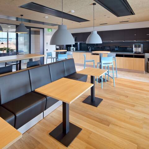 Royal Ahrend office project interior view of MSD IT Gloval Innovation center in Prague AJ0170