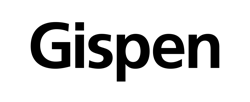 Gispen Logo in black letter digital print