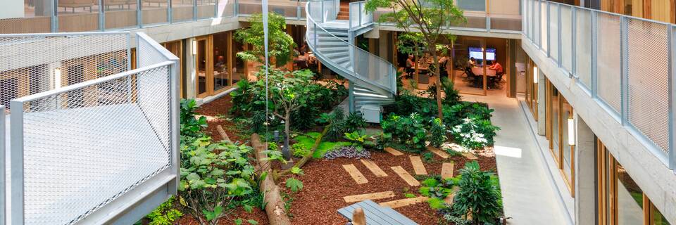 Gispen education project interior view of University of Twente ITC building in Enschede 15A0607