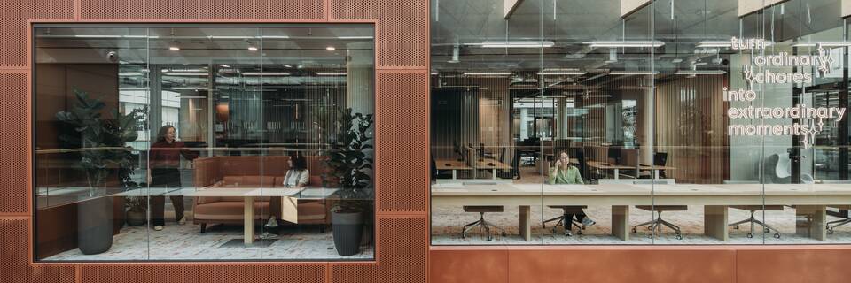 Royal Ahrend office project interior view of Unilever in Rotterdam EB075