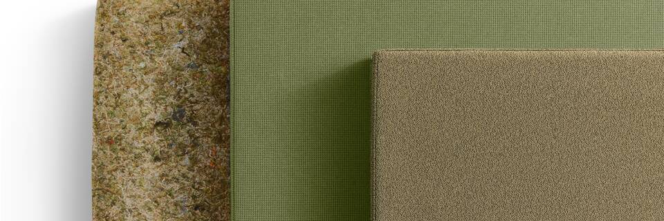 Gispen S50 table screens in green front detail view