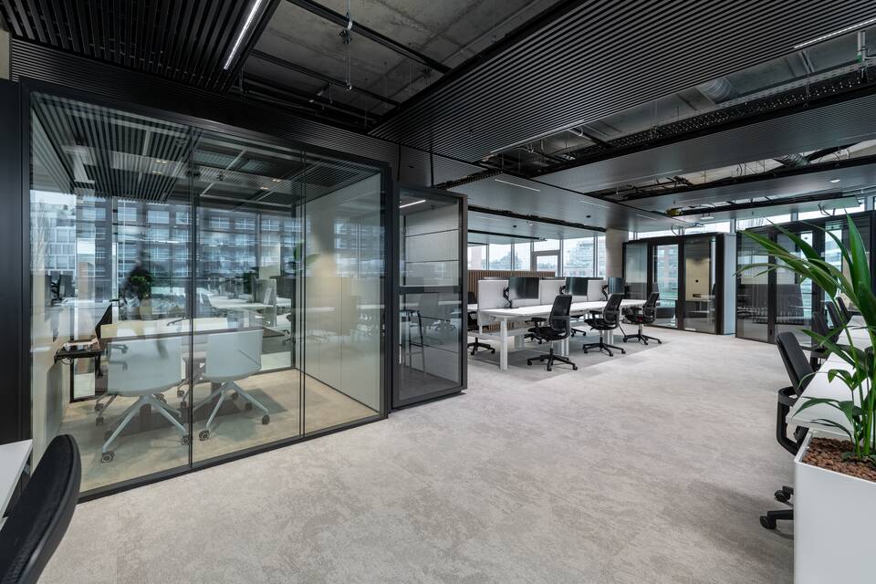 ABB Royal Ahrend office project interior view of ABB in Diegem M0100
