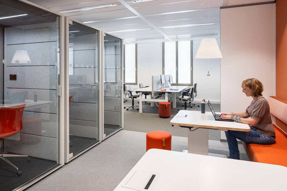 Ahrend office project interior view of Tennet in Arnhem SP04