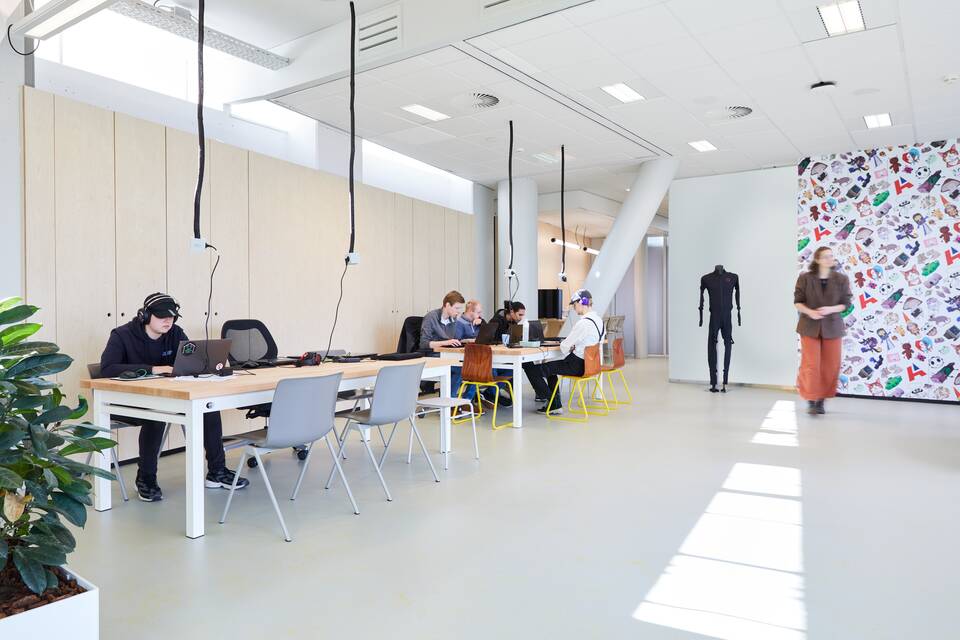 Gispen education project interior view of Alfa College in Groningen DZK25679