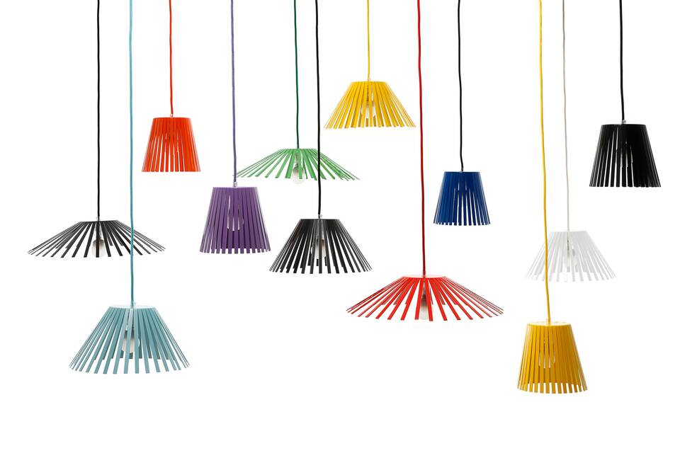 Gispen Ray pendant lamps in all colours front view