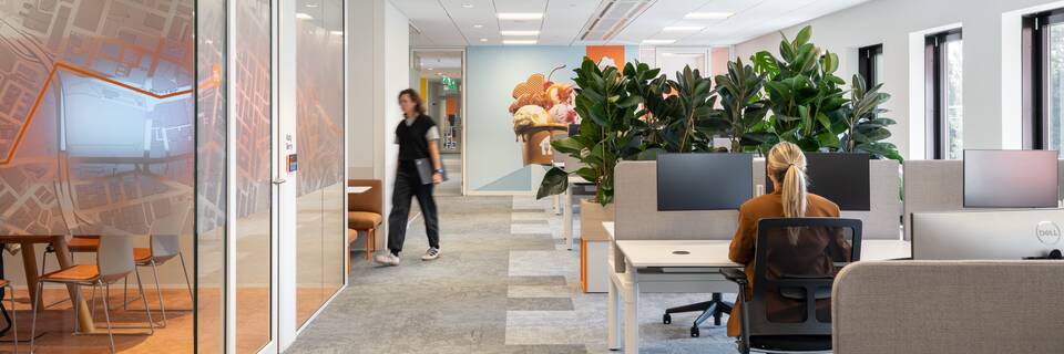 Royal Ahrend office project interior view of Just Eat Takeaway in Enschede SP23