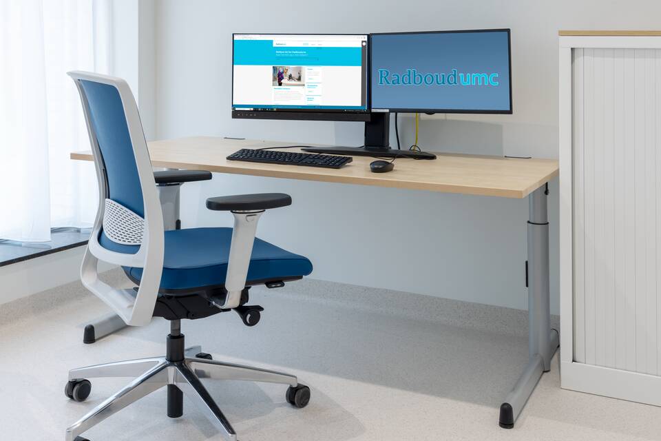 Gispen healthcare project interior view of Radboud UMC in Nijmegen 15A6649B