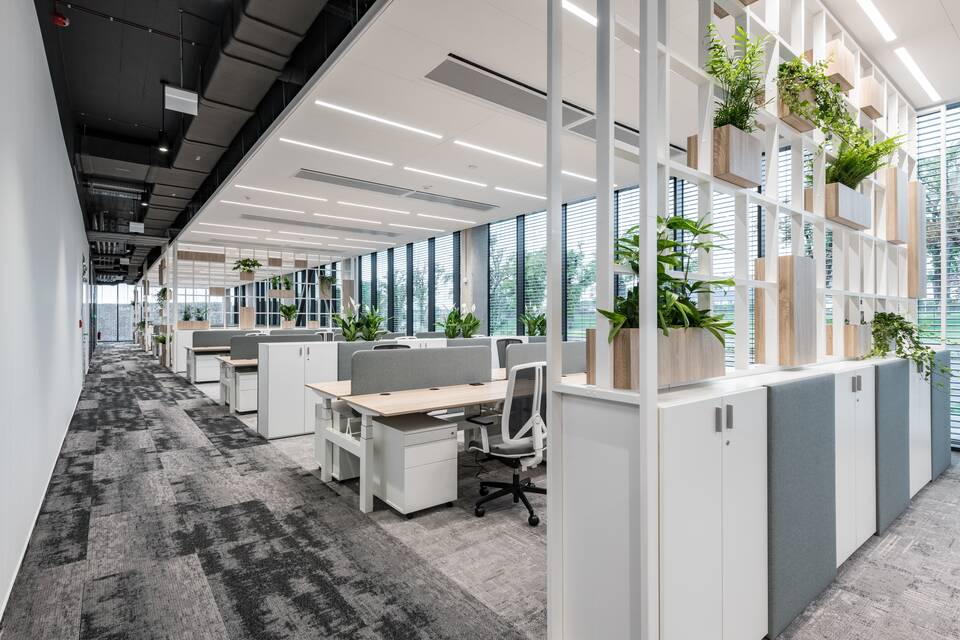 Royal Ahrend office project interior view of Doosan Bobcat in Dobříš 4989