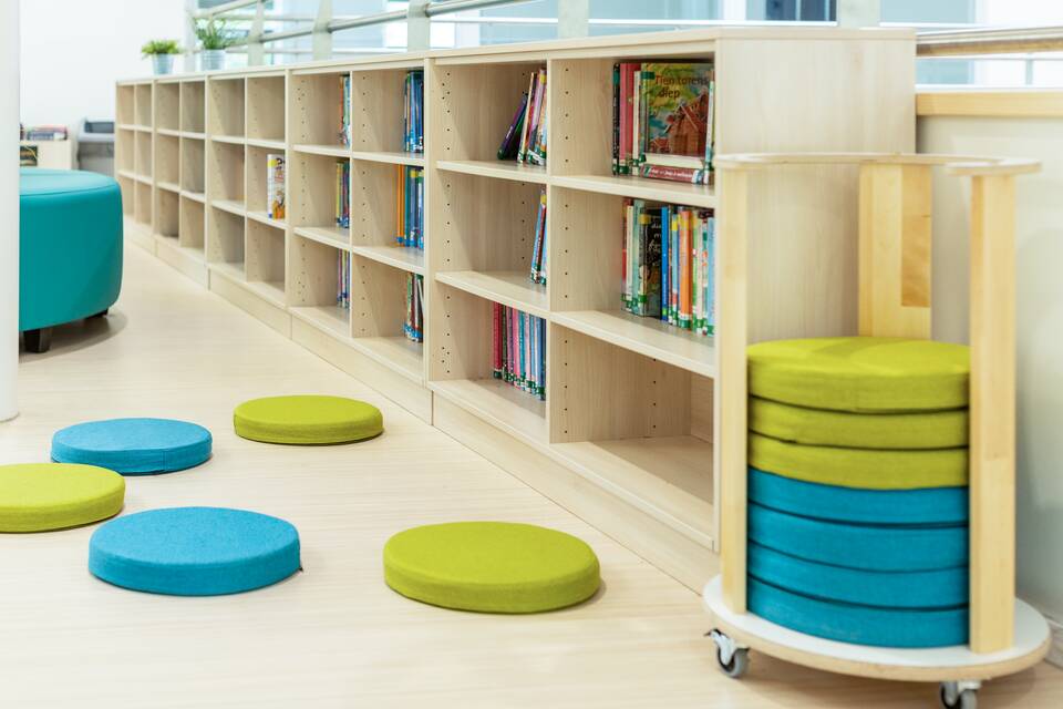 Gispen education project interior view of primary school KC Trampoline in Leidschendam 2392