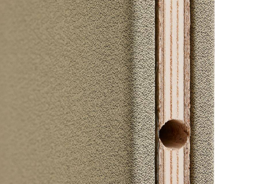 Gispen S50 table screen in green bottom detail view