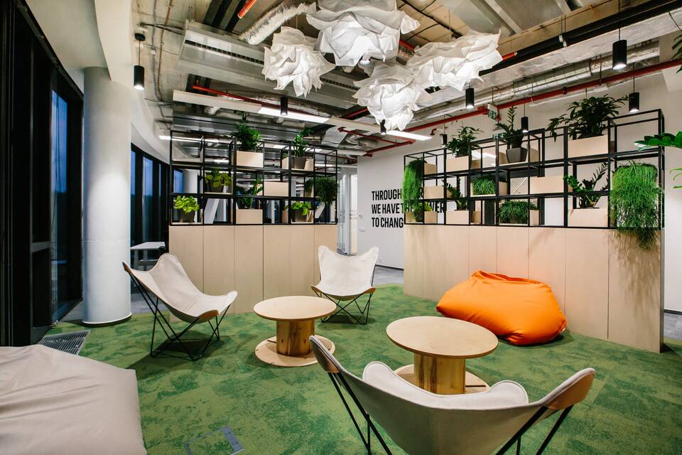 Royal Ahrend office project interior view of New Green Offices in Prague 073147