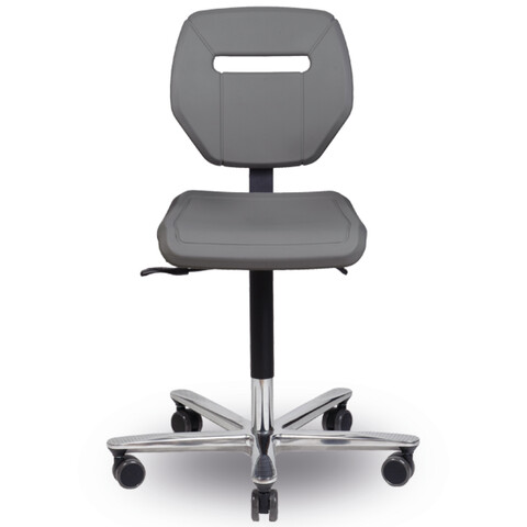 Gispen Pur desk chair upholstered in grey front view