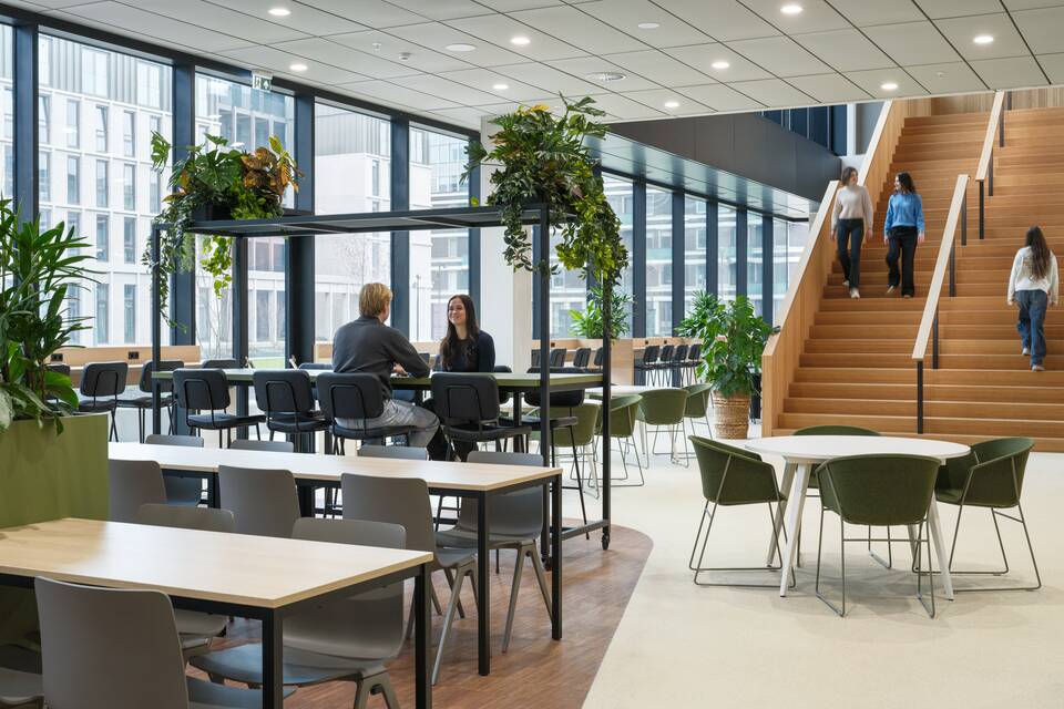 Royal Ahrend education project interior view of  Avans university of applied sciences in s Hertogenbosch SP03