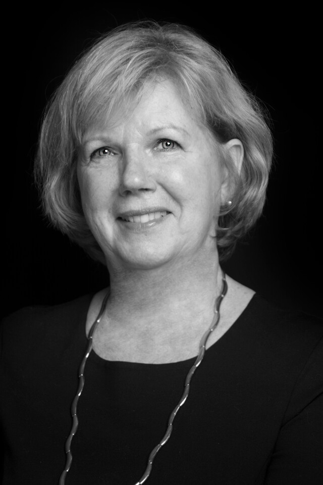 black and white portrait of Petra Bart 