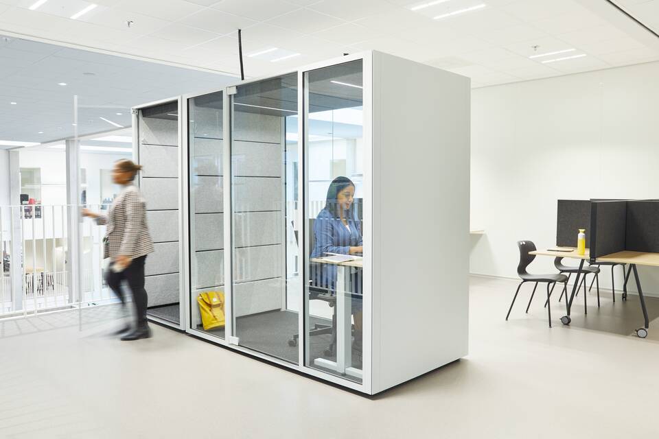 Gispen education project interior view of ROC Mondrian in The Hague DZK10866