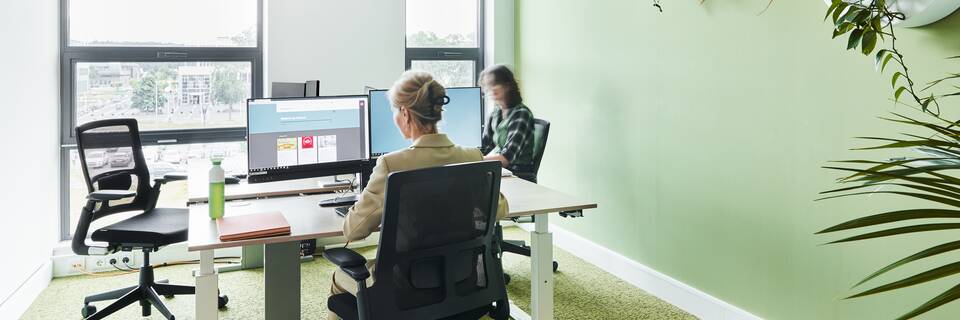 Gispen healthcare project interior view of Sanquin in Nijmegen DZK1110 1