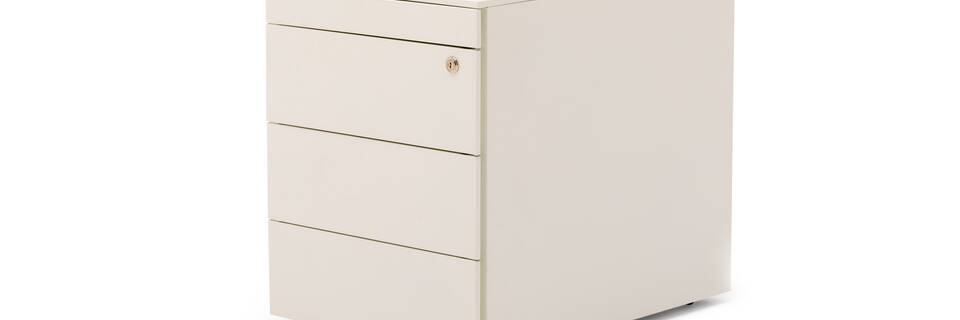 Royal Ahrend Pedestal 2102 in white front right view