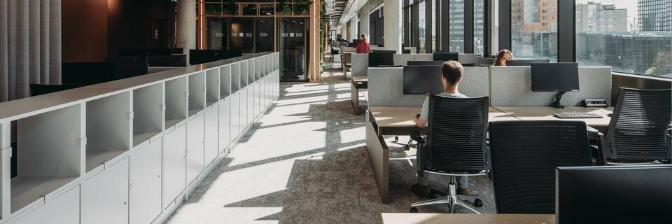 Royal Ahrend office project interior view of Unilever in Rotterdam EB190