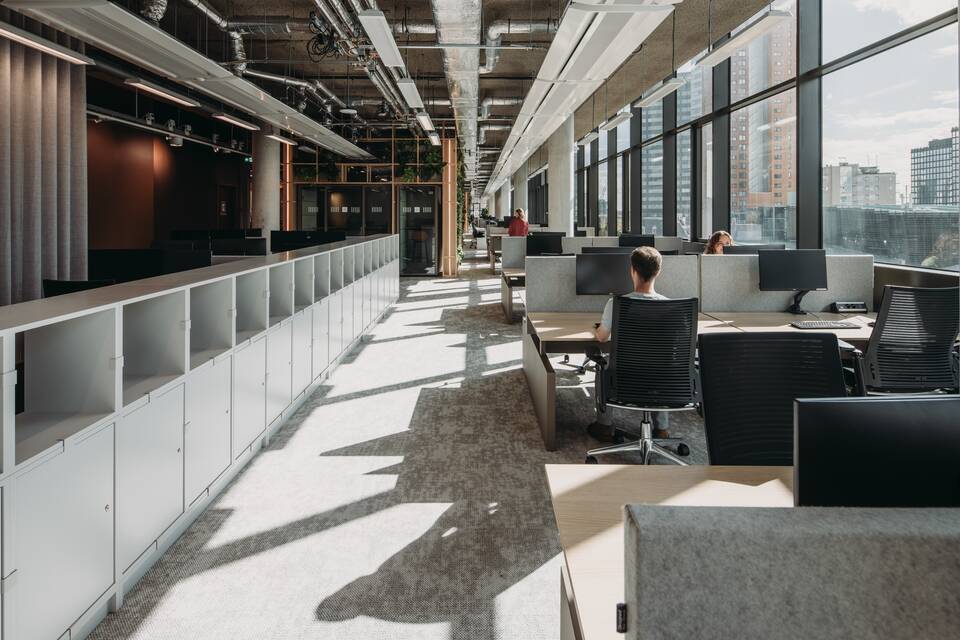 Royal Ahrend office project interior view of Unilever in Rotterdam EB190