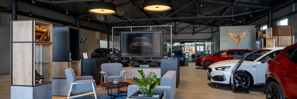 Royal Ahrend store furnishing project interior view of Cupra showroom in XX 10