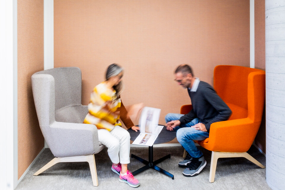 Royal Ahrend office project interior view of GlaxoSmithKline in Verona 8952