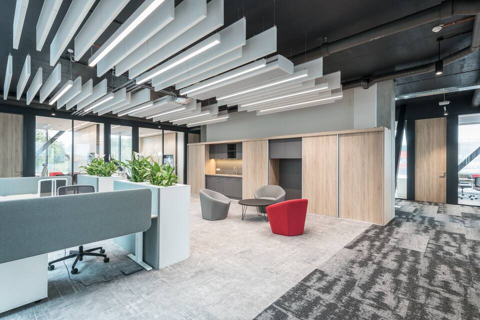 Royal Ahrend office project interior view of Doosan Bobcat in Dobříš 5087