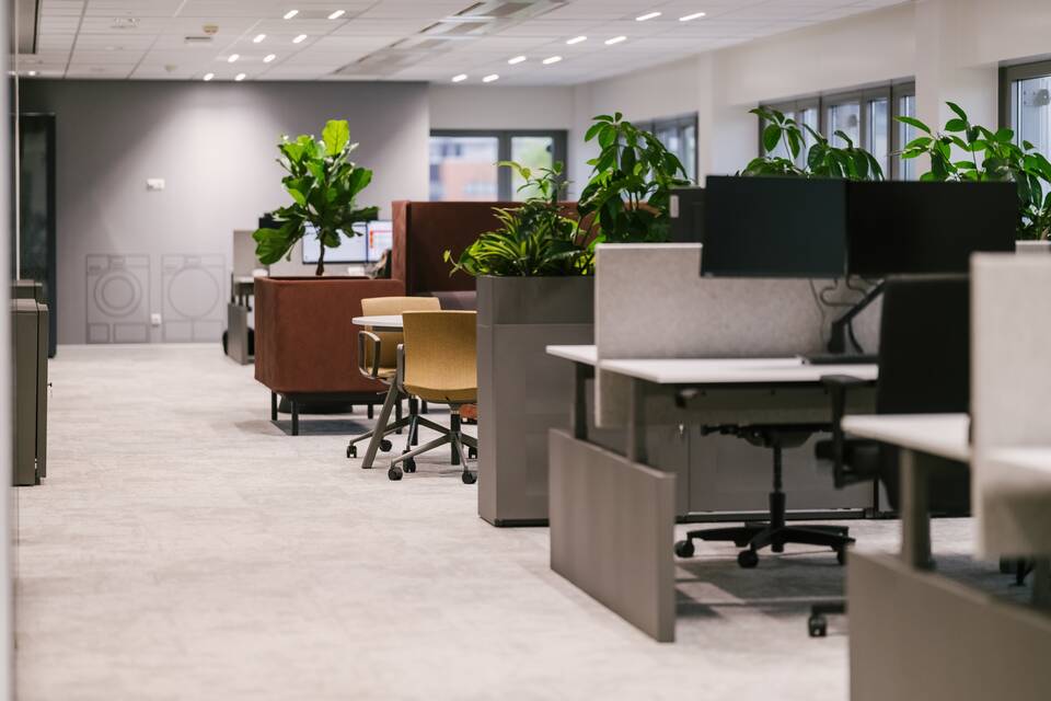 Royal Ahrend office project interior view of Miele in Vianen FP174