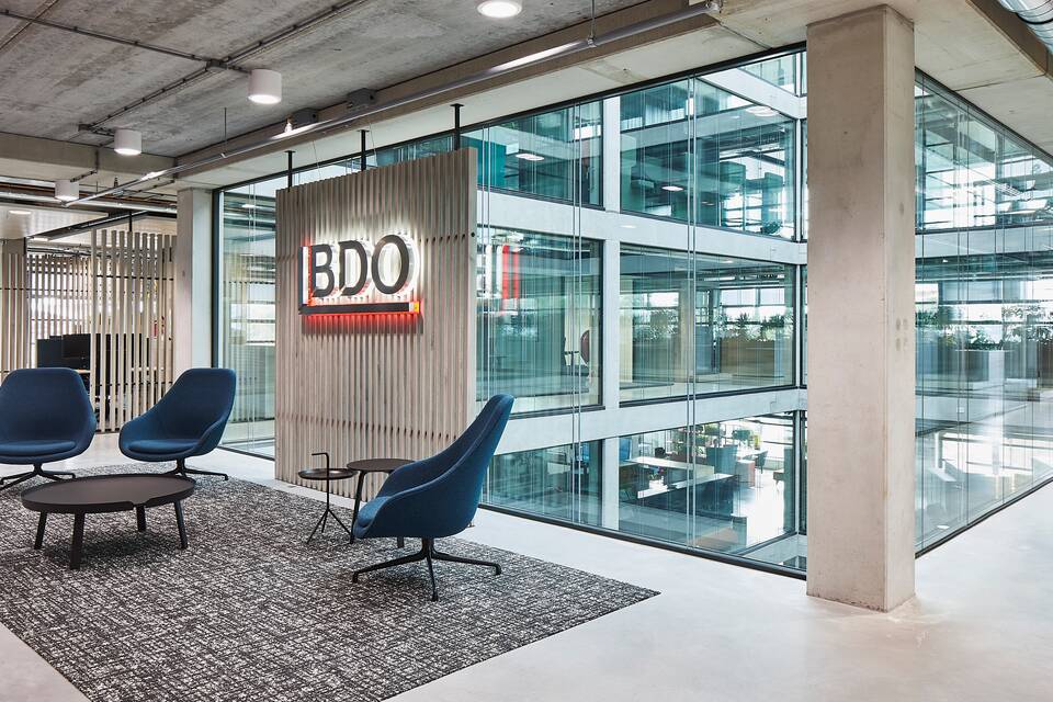 Ahrend office project interior view of BDO in Tilburg SW134