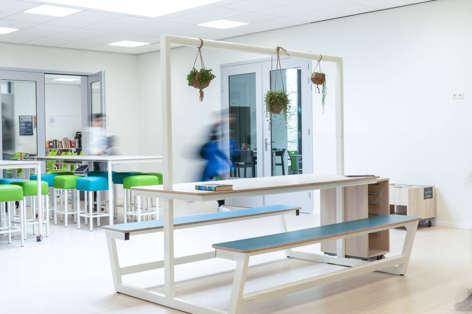 Gispen education project interior view of primary school KC Trampoline in Leidschendam CB2A2716